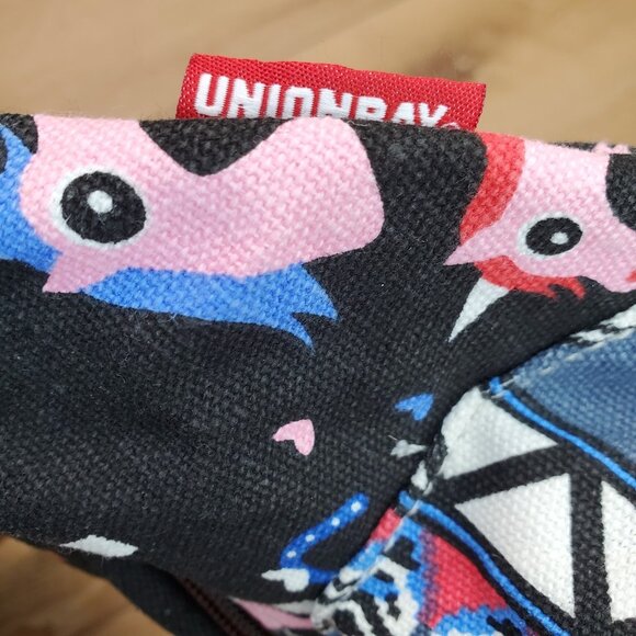 Unionbay Fanny Pack UNICORN Black Pink Rainbow Union Bay Fannie Bag Zip Adjustab - Picture 5 of 13